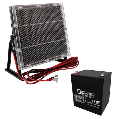 12V 5AH Replaces Power Sonic PS-1250 With 12V Solar Panel